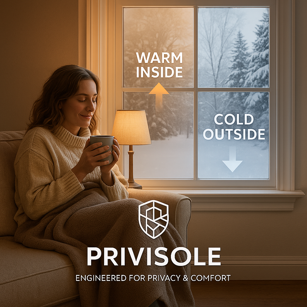 Privisole Premium Privacy Film – 90% Visibility Block, Sunlight & Heat Reduction for Homes & Offices